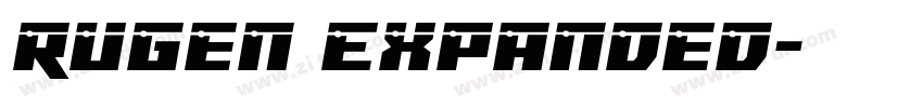 Rugen Expanded字体转换
